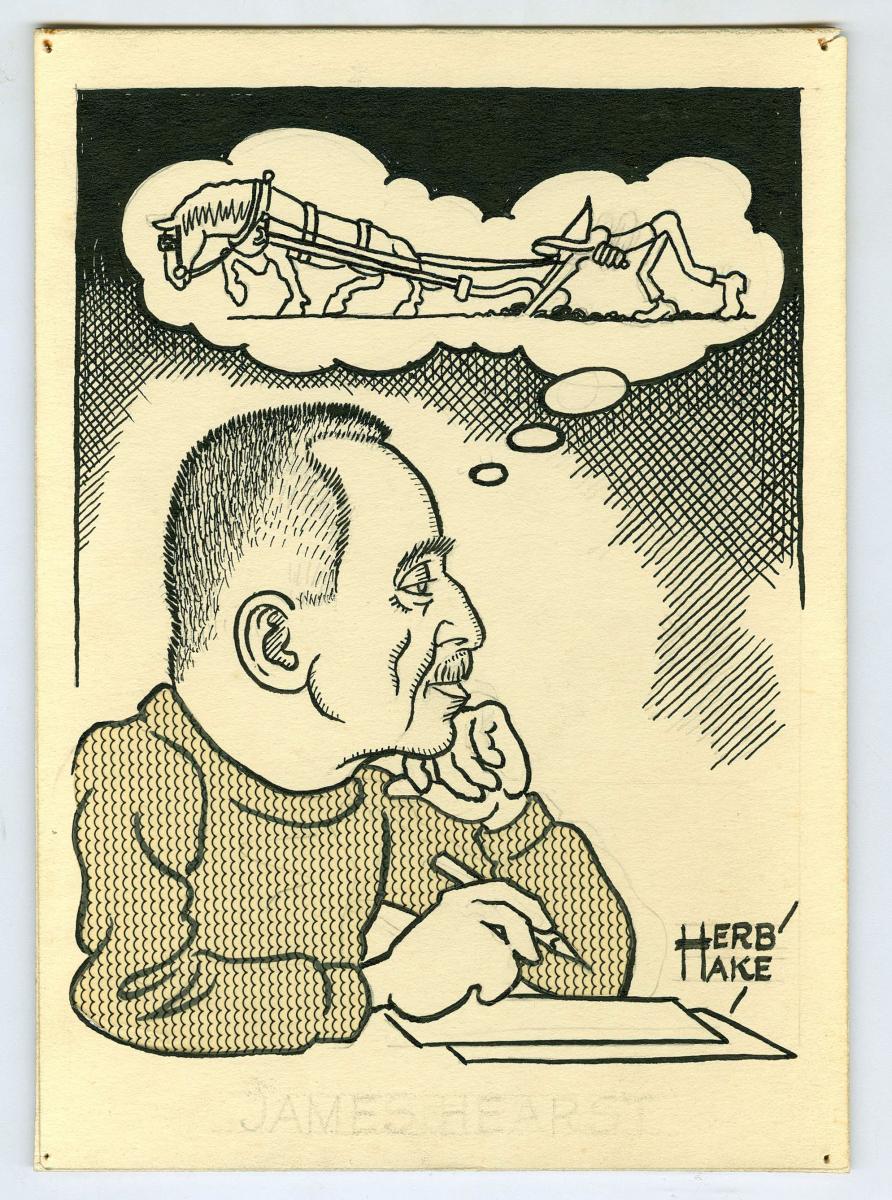 James Hearst caricature