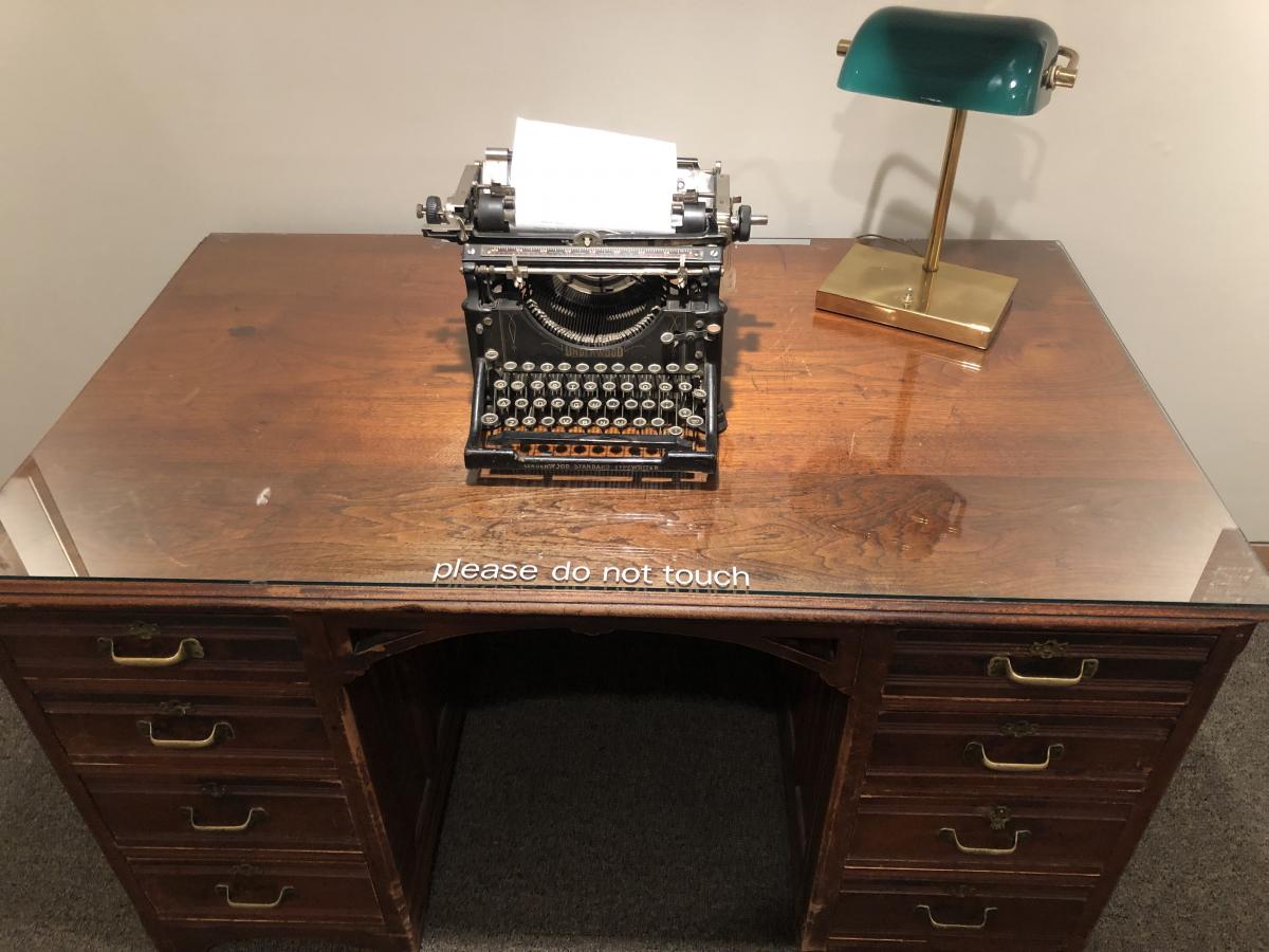 James Hearst's desk