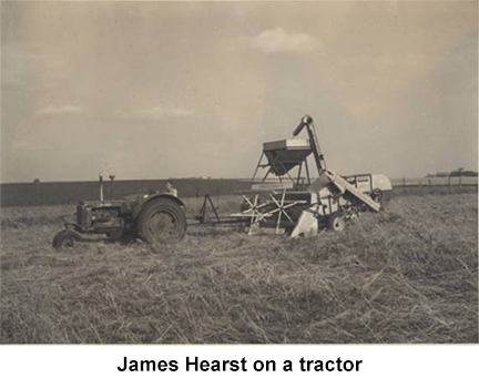 James Hearst on a Tractor